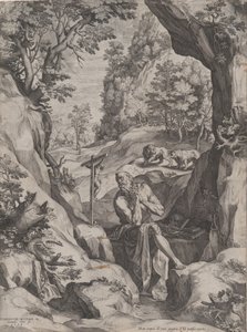 Szent Jeromos bűnbánó a vadonban, 1573.
