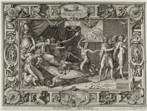 Apelles gyalázata alkotó: Cornelis Cort