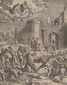 Szent István vértanúsága, 1576. alkotó: Cornelis Cort
