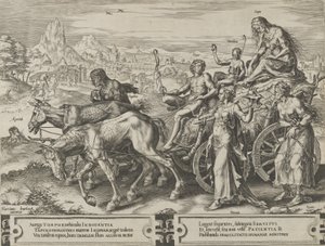 The triumph of Want, Az emberi ügyek viszontagságainak ciklusa, 6. lemez, 1564.