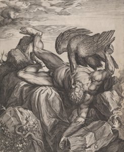 Tityus pokoli büntetés, 1566. alkotó: Cornelis Cort