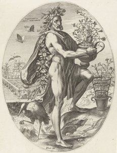 Vertumnus A mezőgazdaság istenei (sorozat címe) alkotó: Cornelis Cort
