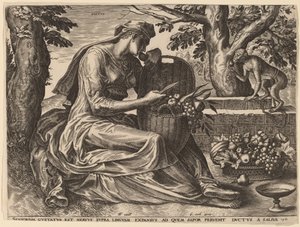 Íz alkotó: Cornelis Cort after Frans Floris I