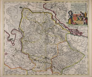 Ducatus Bremae amp; Ferdae maximaeque partis fluminis Visurgis descriptio alkotó: Cornelis Danckerts