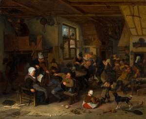 Paraszti fogadó alkotó: Cornelis Dusart