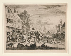 A falusi vásár alkotó: Cornelis Dusart
