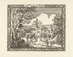 Kilátás a Huis te Werve-re Voorburgban Het Huys te Werve (cím az objektumon)