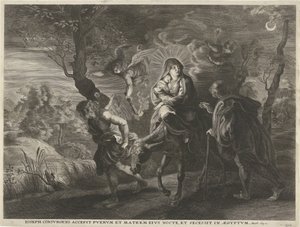Repülés Egyiptomba alkotó: Cornelis Galle (I)