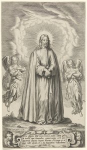 Krisztus két angyallal alkotó: Cornelis Galle (II)
