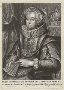 Ausztriai Mária Anna portréja, III. Ferdinánd császár felesége