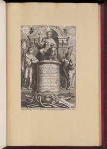 Címlap Hubert Goltzius Icones Imperatorvm Romanorvm című művéhez (Opera Omnia, V) alkotó: Cornelis Galle I after Erasmus Quellinus II after Sir Peter Paul Rubens