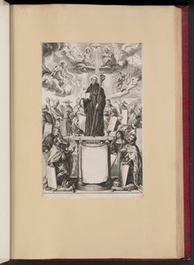Címlap Dommo Benedicto Haeftano S. Benedictvs Illvstratvs című művéhez alkotó: Cornelis Galle I after Sir Peter Paul Rubens