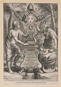 Címlap M.C. Sarbievsky, Lyricum Book IV alkotó: Cornelis Galle I after Sir Peter Paul Rubens