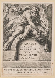 Címlap: Maffeo Barbár, Versek alkotó: Cornelis Galle I after Sir Peter Paul Rubens