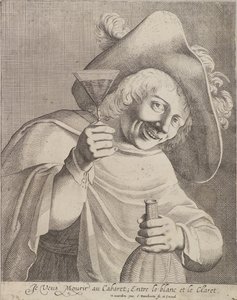 Férfi egy pohárral alkotó: Cornelis I Danckerts