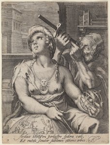 Csillagászat alkotó: Cornelis Jacobsz Drebbel, after Hendrik Goltzius