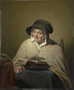 Olvasó öregasszony