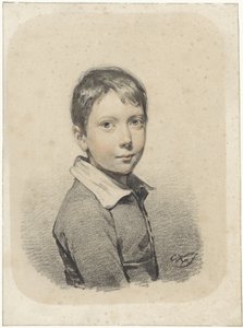Gerardus Arnoldus Nicolaus Allebé fiatalember portréja