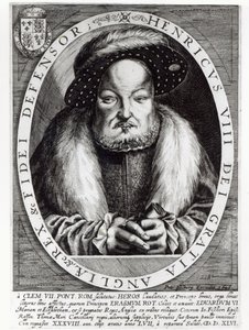 VIII. Henrik portréja, Peter Isselburg metszete, 1646