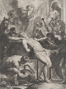 Szent Lőrinc mártíromsága, kb. 1640-70. alkotó: Cornelis Meyssens.