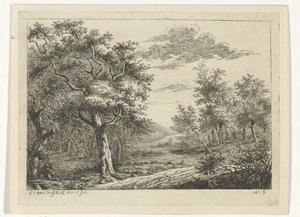 Táj figurákkal és szarvasmarhákkal Tájak szarvasmarhákkal (sorozat címe) alkotó: Cornelis Ouboter van der Griendt