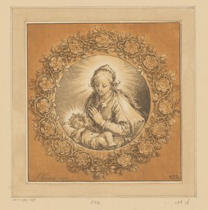 Mária Krisztus gyermekével alkotó: Cornelis Ploos van Amstel (signed by artist)