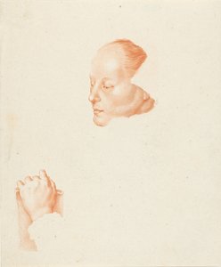 Egy fiatal nő portréja alkotó: Cornelis Ploos van Amstel (signed by artist)