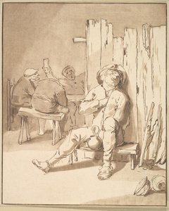 Részeg gazda egy fogadóban, 1775. alkotó: Cornelis Ploos van Amstel