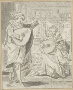 Lantos úriember és hölgy alkotó: Cornelis Ploos van Amstel