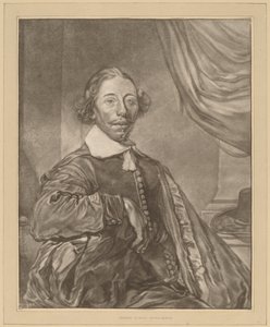 Egy ülő férfi portréja alkotó: Cornelis Ploos van Amstel
