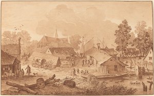 Falu tóval alkotó: Cornelis Ploos van Amstel