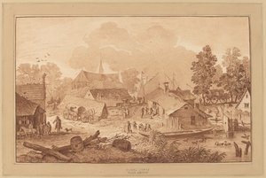 Falu tóval alkotó: Cornelis Ploos van Amstel
