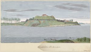 Fort Caliture Ceylonban, a folyó felől nézve Fortres Caliture a Revier oldaláról (cím az objektumon)