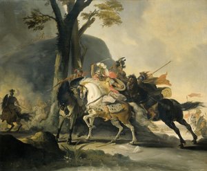 Nagy Sándor a granicuszi csatában a perzsák ellen