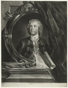 Pietro Antonio Locatelli zeneszerző portréja 1695-1764 alkotó: Cornelis Troost