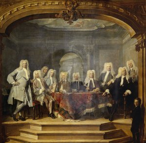Az amszterdami árvaház árvaházának régensei, 1729 alkotó: Cornelis Troost