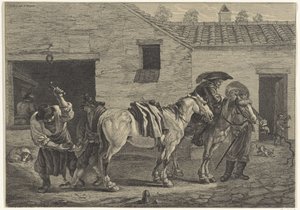 patkolókovács alkotó: Cornelis Visscher (II)