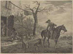 vadászok alkotó: Cornelis Visscher (II)