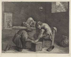 Férfi az orvosnál alkotó: Cornelis Visscher (II)