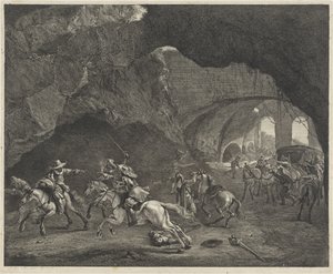 Lövés rablás közben alkotó: Cornelis Visscher (II)