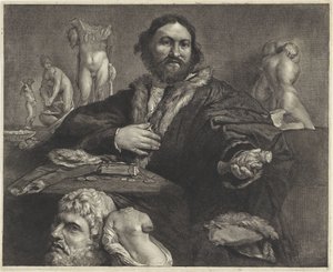 Andrea Odoni gyűjtő portréja Andrea Odoni portréja