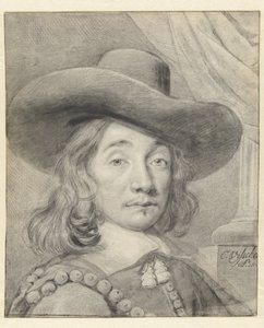 Önarckép kalappal alkotó: Cornelis Visscher (II)