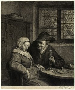 Öreg férfi és nő alkotó: Cornelis Visscher
