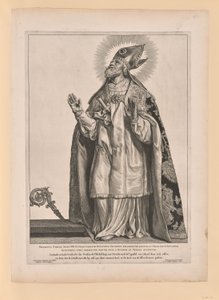 Utrechti Szent Gergely, az Észak- és Dél-Hollandia szentjei című könyvből. alkotó: Cornelis Visscher