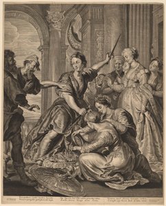 Akhilleusz a Lycomedes udvarában alkotó: Cornelis Visscher after Sir Peter Paul Rubens, published by Pieter Claesz Soutman