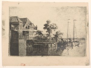 Ház a vízen alkotó: Cornelis Vreedenburgh