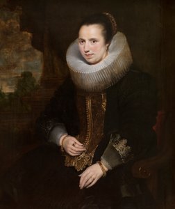 Elisabeth Hoegaerts (olaj, vászon) (pár a 471109-hez) alkotó: Cornelis de (attr. to) Vos