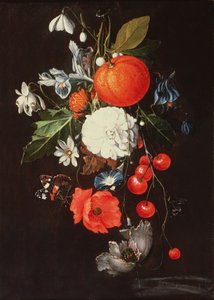 Csendélet gyümölccsel és virággal alkotó: Cornelis de Heem