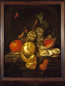 Csendélet gyümölccsel és osztrigával, 1650-es évek közepe