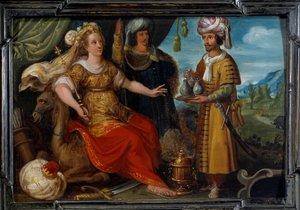 A világ négy része: Ázsia. Cornelis De Baellieur (1607-1671) festménye, flamand iskola
